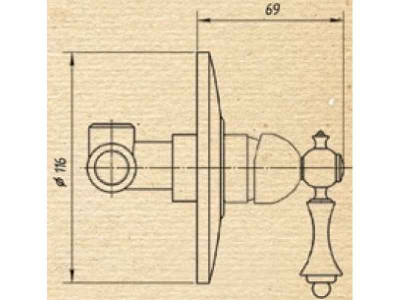 Купить Смеситель Migliore Bomond ML.BMD-9730.BR для душа - бронза