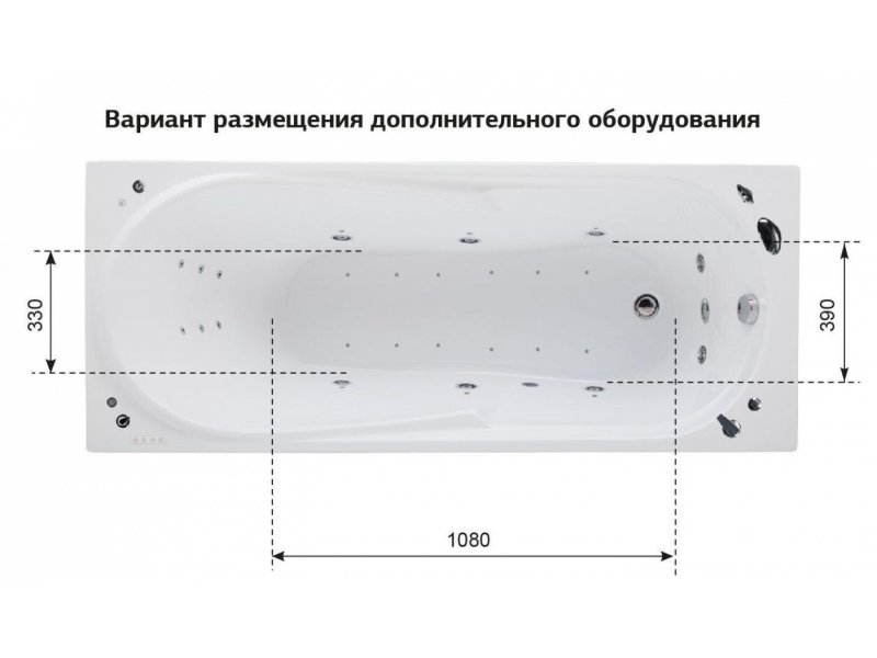 Купить Акриловая ванна Aquanet Hellas 170x70 00203977