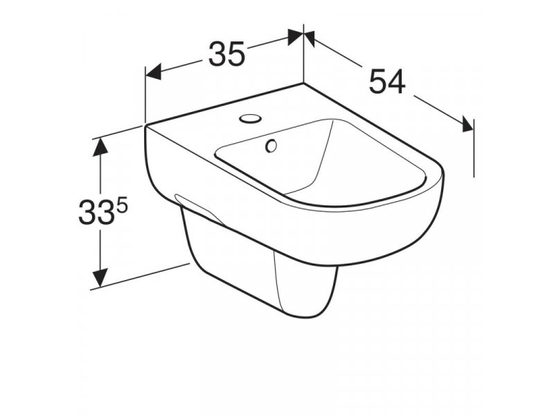 Купить Биде Geberit Smyle подвесное, цвет белый, 500.216.01.1