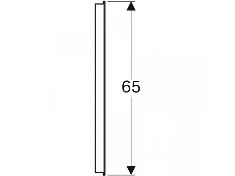 Купить Зеркало Geberit Option Basic 500.588.00.1, 80 х 65 см, со светодиодной подсветкой