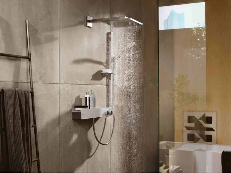 Купить Верхний душ Hansgrohe Raindance 26238700, 300x300 мм, 1 режим струи, с держателем, белый матовый