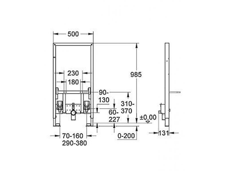 Купить Инсталляция Grohe Rapid SL 38545000 для биде