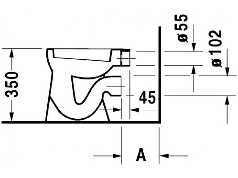 Купить Приставной унитаз Duravit Duraplus 010609 Bambi детский