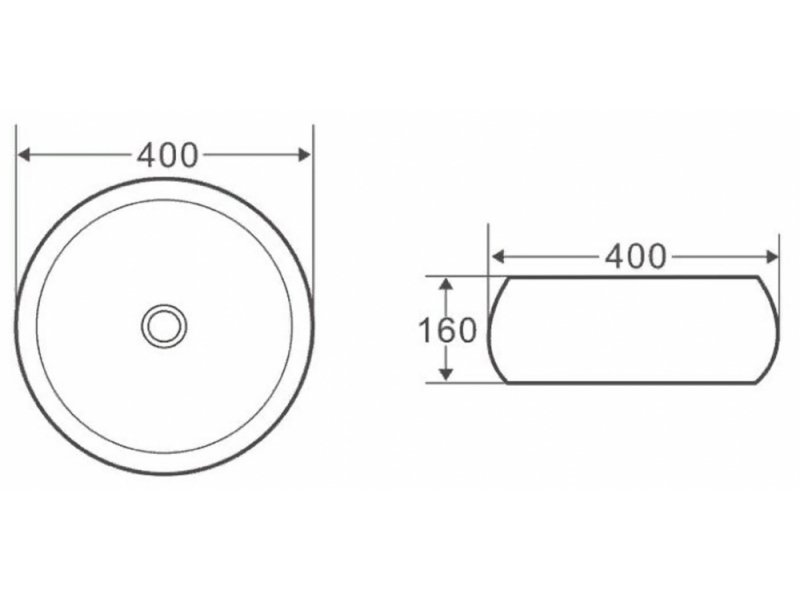 Купить Раковина BelBagno BB1065 накладная 40 х 40 х 16 см