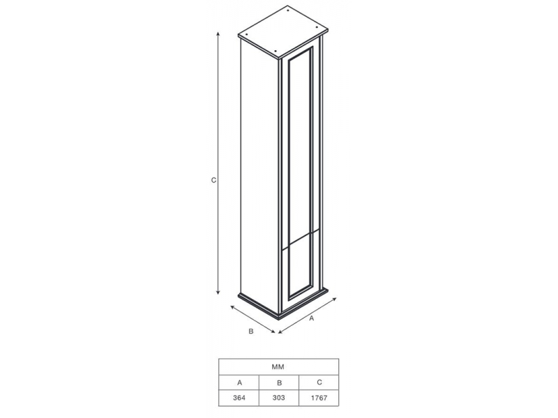 Купить Пенал Roca America Evolution W ZRU930295 40 см, цвет темный дуб