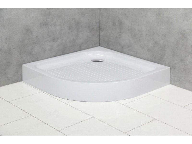 Купить Душевой поддон BelBagno TRAY-BB-R-95-550-15-W 95 x 95 см с сифоном, четверть круга