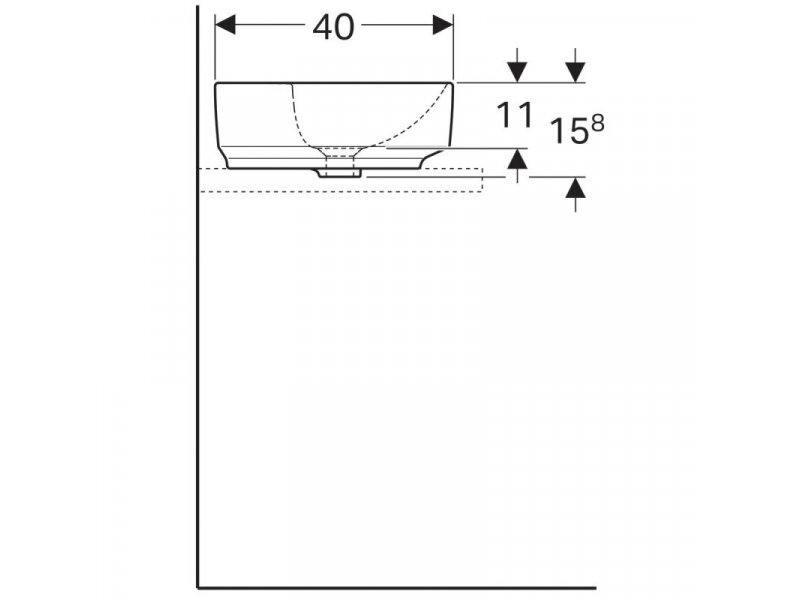 Купить Раковина Geberit Variform 500.776.01.2, 50 x 40 см, белая
