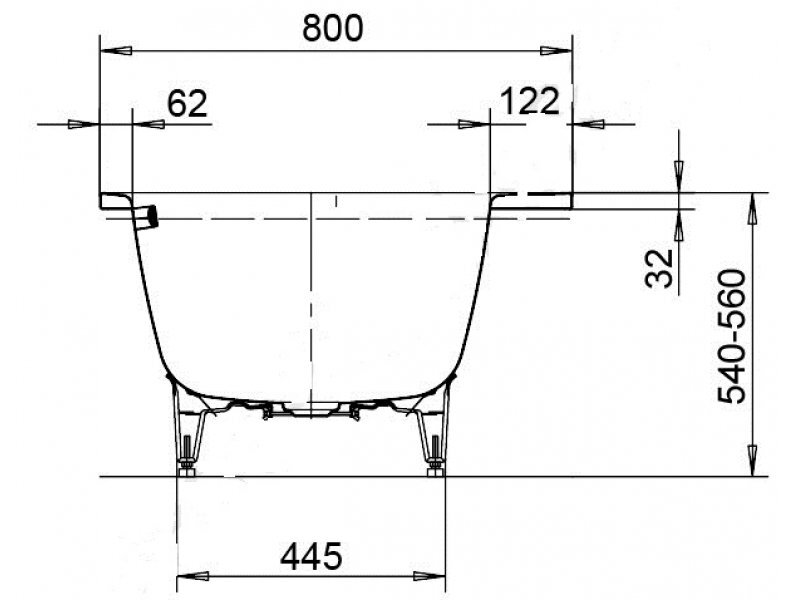 Купить Стальная ванна Kaldewei Asymmetric Duo мод. 740, 170 х 80 х 42 см anti-slip, 2740.3000.0001