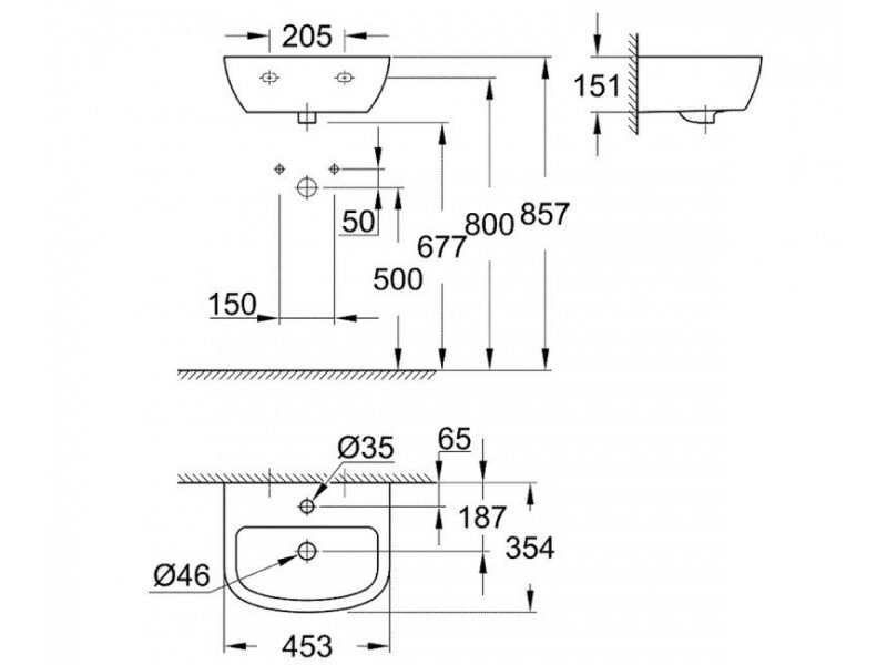 Купить Раковина Grohe Bau Ceramic mini 45 39424000