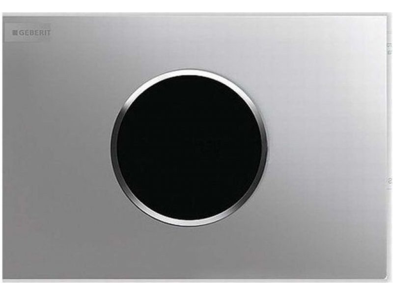 Купить Привод бесконтактного смыва Geberit Sigma Type 10 115.907.KJ.1 для унитаза, 230В, двойной смыв, пластик, белый / глянцевый хром / белый