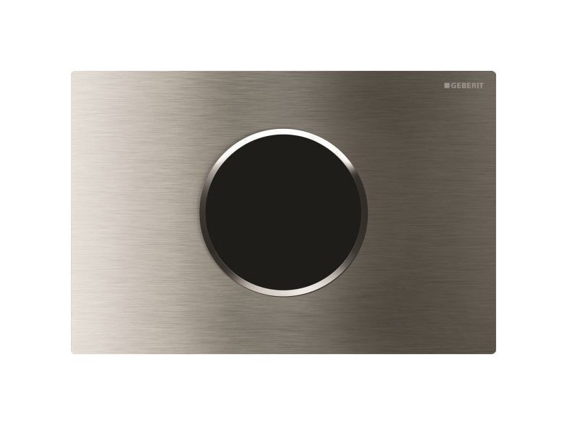 Купить Привод бесконтактного смыва Geberit Sigma Type 10 115.907.KJ.1 для унитаза, 230В, двойной смыв, пластик, белый / глянцевый хром / белый