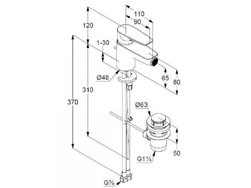 Купить Смеситель для биде Kludi Pure&Solid 342160575