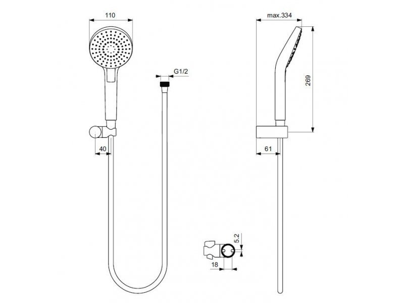 Купить Душевой гарнитур Ideal Standard Idealrain B2239AA