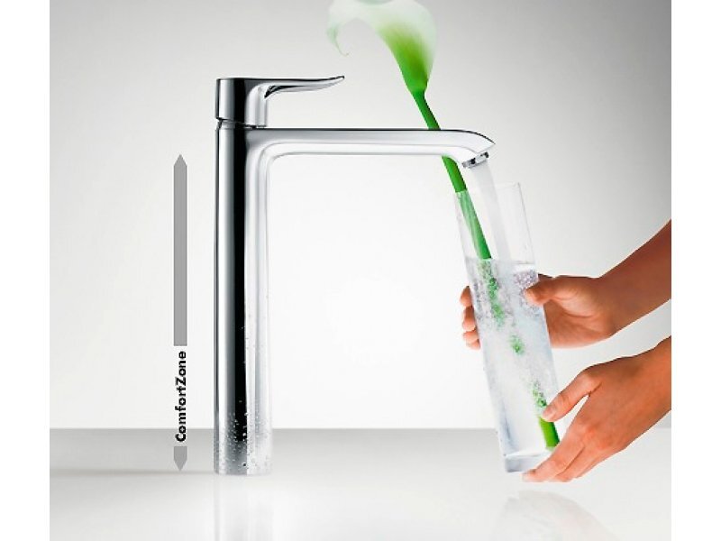 Купить Смеситель для раковины Hansgrohe Metris 31183000, хром, д/к, высокий