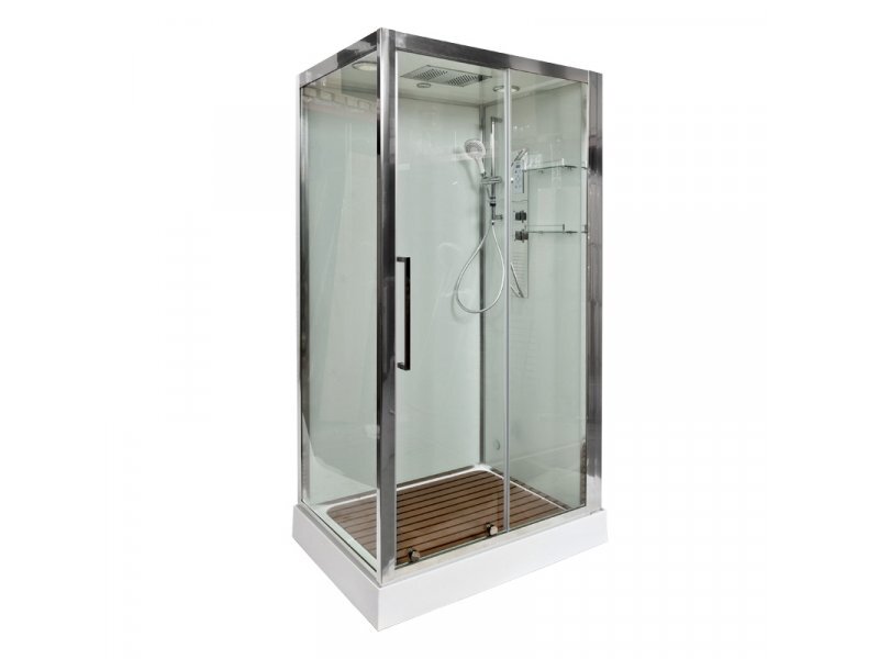 Купить Душевая кабина Deto Z Z120 Kerava 120 x 90 x 220 см с гидромассажем и электрикой, хром