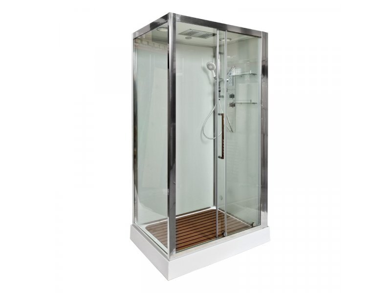 Купить Душевая кабина Deto Z Z120 Kerava 120 x 90 x 220 см с гидромассажем и электрикой, хром