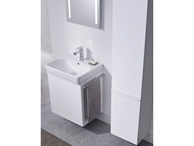 Купить Тумба под раковину Geberit Smyle Square 500.350.JR.1/500.351.JR.1, 45 см, цвет орех пекан