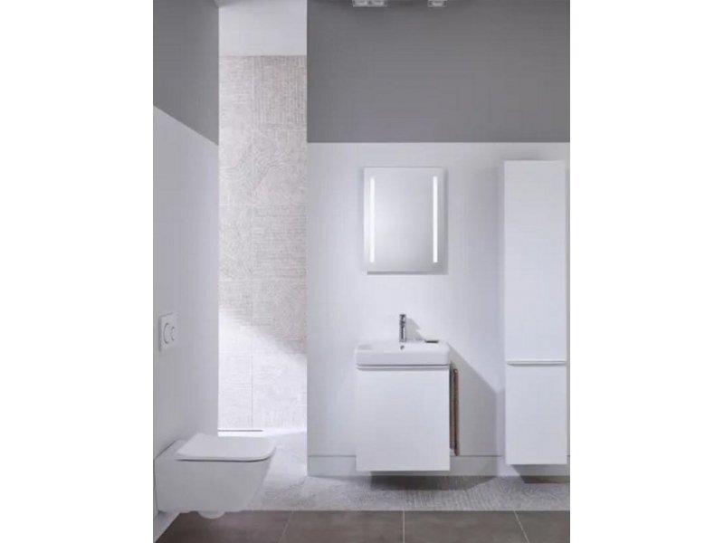 Купить Тумба под раковину Geberit Smyle Square 500.350.JR.1/500.351.JR.1, 45 см, цвет орех пекан