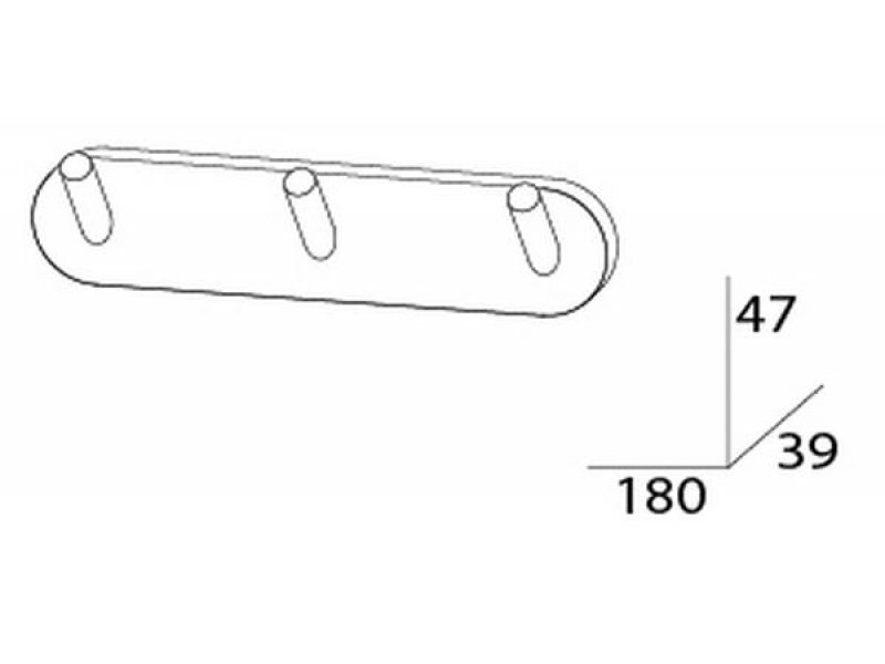 Купить Планка с тремя крючками Artwelle Harmonie HAR 002