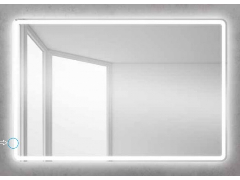 Купить Зеркало BelBagno SPC-MAR-1200-800-LED-BTN 120 x 80 см со встроенным светильником и кнопочным выключателем