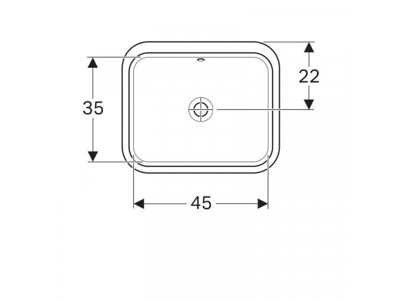 Купить Раковина Geberit Variform 500.760.01.2, 53 x 44 см, белая