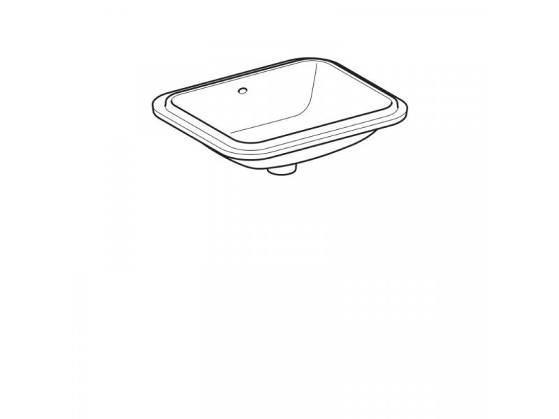 Купить Раковина Geberit Variform 500.760.01.2, 53 x 44 см, белая