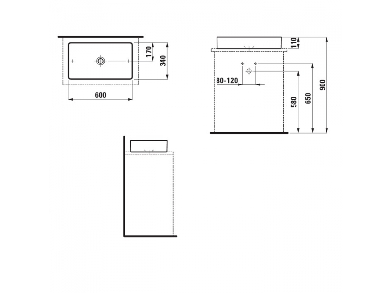 Купить Раковина-чаша Laufen Living Square 8.1143.4.000.112.1