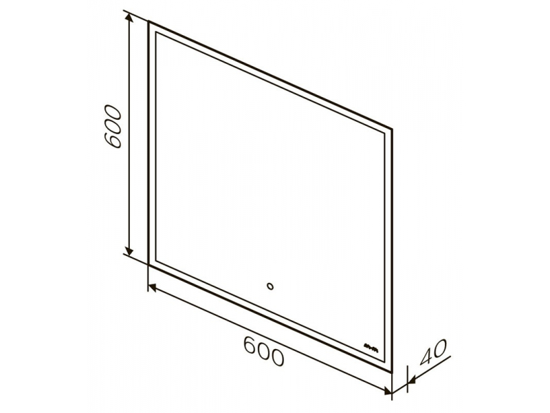 Купить Зеркало Am.Pm Spirit 2.0 M71AMOX0601SA, 60 см, с LED-подсветкой и системой антизапотевания, инфракрасный сенсор