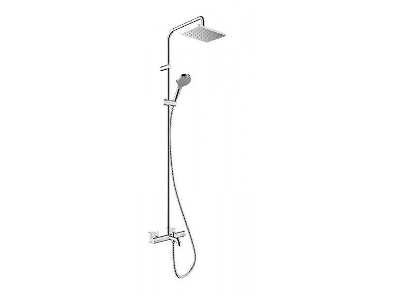 Купить Душевая система Hansgrohe Vernis Shape Showerpipe 230 1jet с термостатом для ванны и душа, хром, 26284000