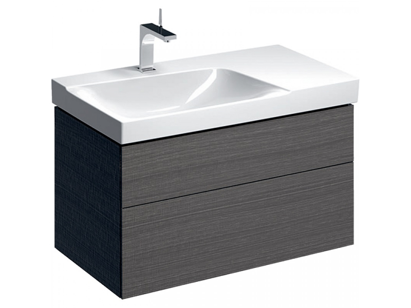 Купить Тумба под раковину Geberit Xeno2 500.515.43.1/500.516.43.1, 90 см, с подсветкой, цвет серое дерево