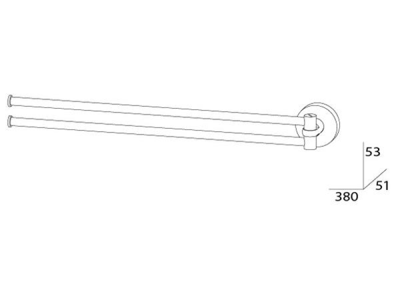 Купить Полотенцедержатель поворотный Artwelle Harmonie, HAR 024 тройной, 40 см, хром