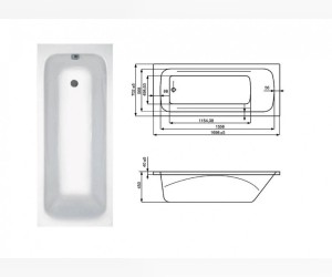 Ванна гидромассажная Jika Clavis Relax 2.3649.1.000.673.1 170*70 см