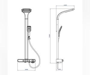 Душевая система Gllon GL-SF2070CS-S