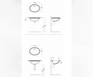 Раковина Simas Top e lavabi dArredo Nevada S53, 58*43,5 см, белая
