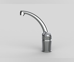 Смеситель GPD Primula MTL175, для раковины, c поворотным изливом, хром