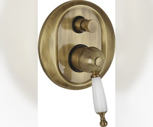 Смеситель для душа Bugnatese Oxford 6372BR с внутренней частью, бронза