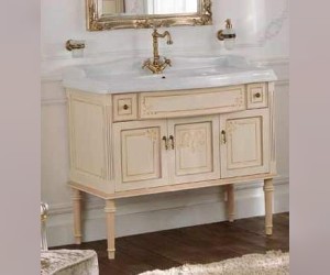 Комплект мебели Labor Legno MILADY Composizione MIL 106, бежевый антиквариат с декором/бронза, 105 см