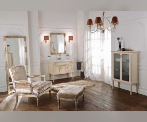 Комплект мебели Labor Legno MILADY Composizione MIL 106, бежевый антиквариат с декором/бронза, 105 см