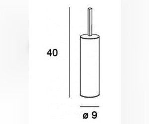 Ершик туалетный Inda Logic AV014BCR, напольный