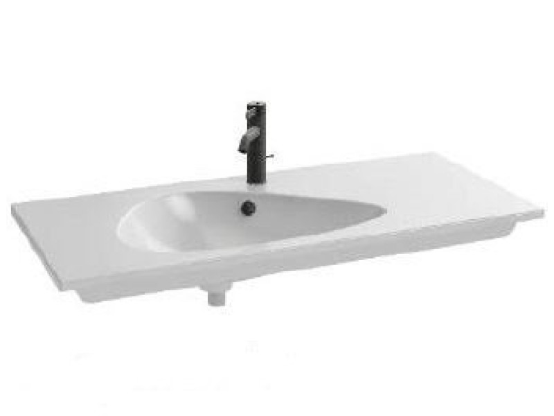Раковина мебельная Jacob Delafon Nouvelle Vague EXAR112-Z-00, накладная, белый глянцевый, 81 х 51 см