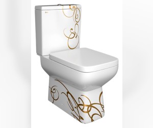 Напольный унитаз Della Quattro Via Super Plus 146 крышка микролифт