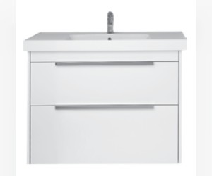 Тумба под раковину Dreja Prime 60 см, 99.9300 подвесная/напольная, белый глянцевый