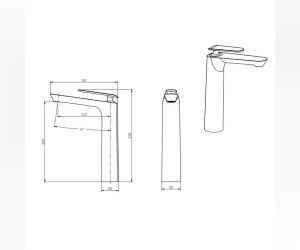 Смеситель для кухни Gllon GL-111 2001C