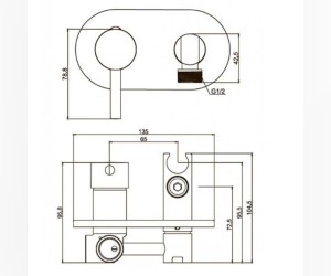 Смеситель Gllon GL-201 42C