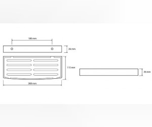 Мыльница Bemeta Cytro 102308081 30 x 11.5 x 2.6 см прямоугольная
