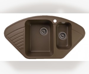 Кухонная мойка GranFest Quarz Z 14, 92.7 x 49.7 см, терракот