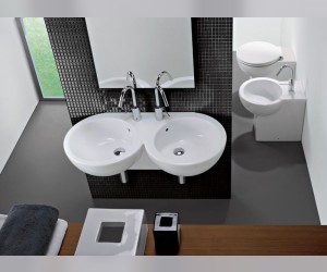 Раковина Hatria You&me Y0HF 01, 92 см, двойная