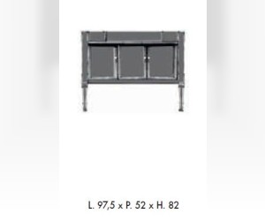 Тумба напольная Labor Legno MILADY MILPL 105 A, под раковину и столешницу, орех, 97,5*52*82 см