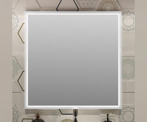 Зеркало Opadiris Вегас 80 см, 00-00003303, с подсветкой белый