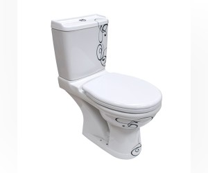 Напольный унитаз Della Boston Super Plus DE71109001410 крышка микролифт, джаз черный